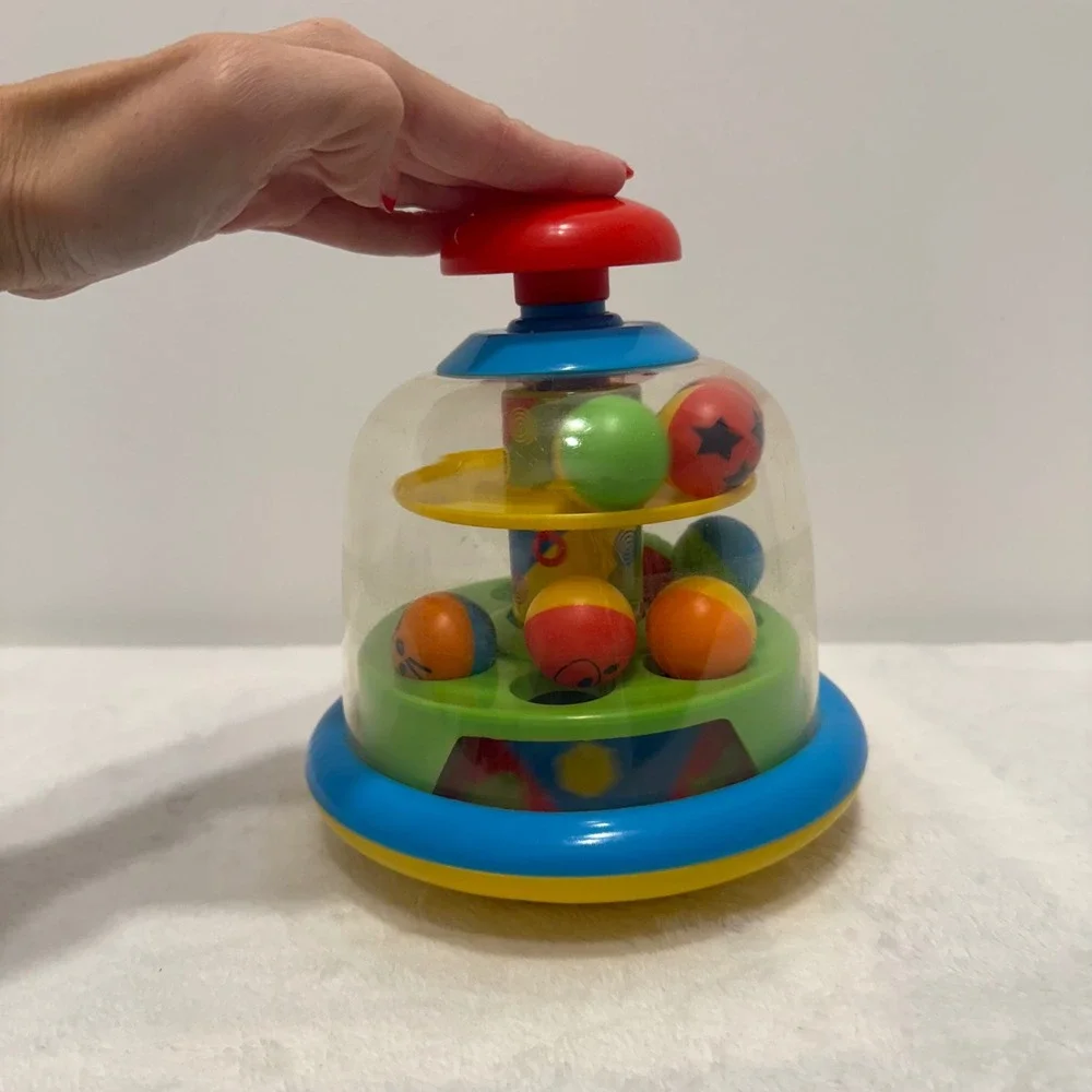 Kids Toy Spinning Ball Drop Tumbling Tower Push‎ Popper Interactive Play